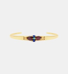 Bracelet jonc ajustable   doré à l'or fin - Dakota Satellite