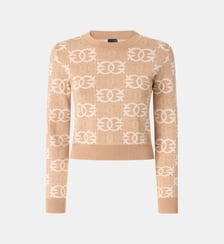 Pull cropped à logo love birds Pinko