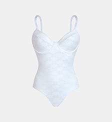Maillot de bain une pièce avec armatures Turtle Monogram Jacquard Vilebrequin