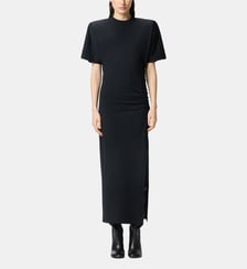 Robe longue t-shirt avec épaules matelassées Pinko