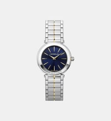 Montre Newport slim Bleu foncé 16922BT15 Herbelin