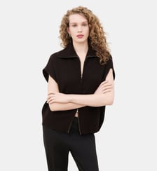 Gilet mitch - Motif uni - Coupe oversize Caroll