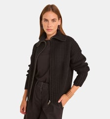 Gilet Manches Longues Laine Mélangée Alexis Maison 123