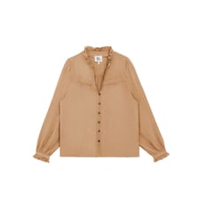 Blouse manches longues col v uni BOWEN La Petite Etoile