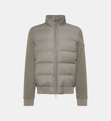 Blouson hybride matelassé à manches en maille regular Draco Digel