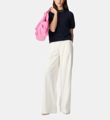 Pantalon de tailleur motif rayures Ikks