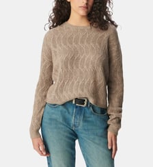 Pull tricot fantaisie ajouré Ikks