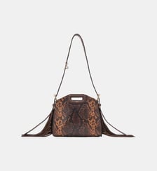 Sac Miss M mini embossé python Maje