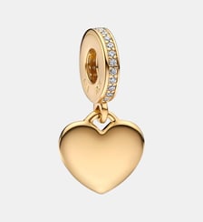 Charm Pendant Plaque Cœur Gravable Pandora