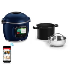 Cookeo CE943410 bleu  touch wifi pro balance integrée 6 L, 13 modes de cuisson, 250 recettes Moulinex