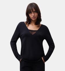 T-shirt manches longues en dentelle Chantelle