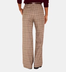 Pantalon De Tailleur Taille Haute Motif Prince De Galles Layla Maison 123