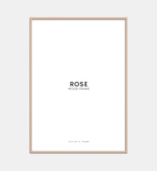 Cadre en bois rose en acrylique Poster & Frame