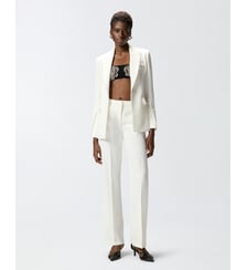 Pantalon en toile à pli marqué Pinko