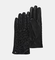 Gants cuir d'agneau pleine fleur doublé microfourrure Isotoner