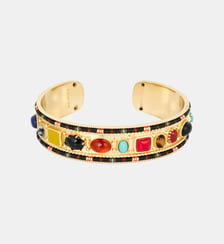 Bracelet jonc martelé avec perles FLORIANI Hipanema