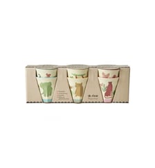 Melamine Cups with Asst. Sweet JunglePrints - Small - 6 Pack - 160 ml Rice
