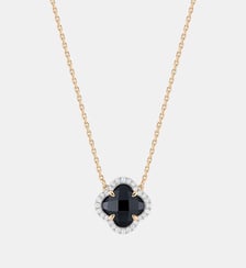 Collier, mini onyx, diamants, or rose Morganne Bello