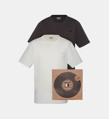 Pack de 2 t-shirts ras du cou en coton organique. Schott