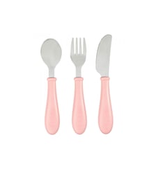 Set de 3 couverts inox old pink Beaba