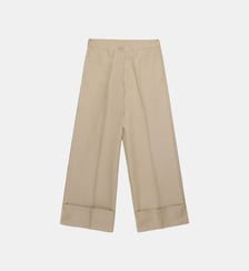Pantalon chino en coton large revers Marni
