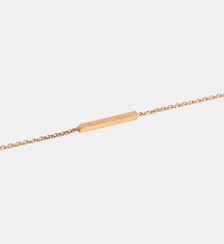 Bracelet Anagramme godronnée sur chaine. JEM