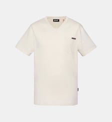 T-shirt col V effet flammé Schott