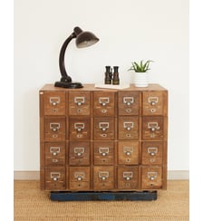 Meuble de classement en bois Fernand N°487 - Produit chiné Debongout