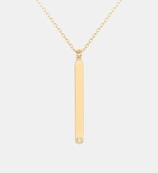 Collier mono-motif So Addict en Plaqué Or avec diamant blanc La Garçonne Diamant