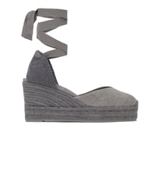 Espadrilles compensées à lacets en coton bio CHIARA Castaner
