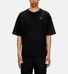 T-shirt avec Oval D rouge Diesel