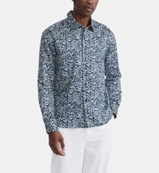 Chemise andy en coton imprimé fleurs Agnès b.