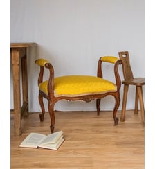 Petite banquette en bois Jean-Philippe N°73- Produit chiné Debongout