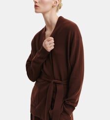 Veste ample ceinturée en cachemire Bompard