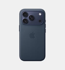Coque iPhone 17 Pro MagSafe tissage Bleu Apple