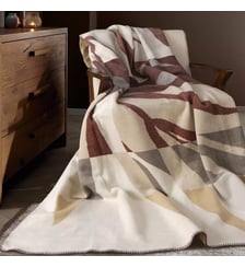 Plaid coton mélangé Garnier Thiebaut