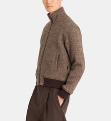 Blouson travis en laine Agnès b.