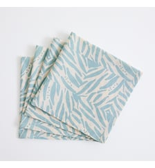 Lot 4 serviettes de table en voile de coton imprimé La Redoute Interieurs