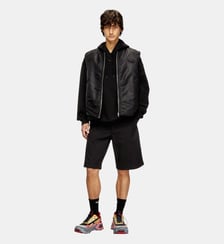 Gilet matelassé en satin avec broderie Oval D Diesel