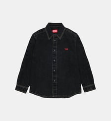 Chemise en denim avec logo Diesel Kids