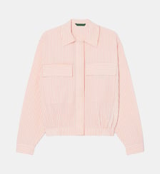 Veste seersucker rayée Lacoste