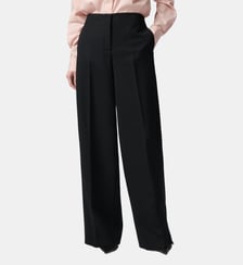 Pantalon palazzo avec empiècements en satin Pinko