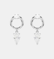 Pendants d'oreilles Mesmera, Métal rhodié Swarovski