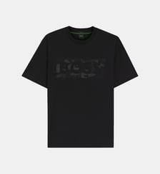 T-shirt en coton stretch avec logo artistique BOSS