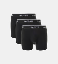Lot de 3 boxers longs coton stretch Lacoste