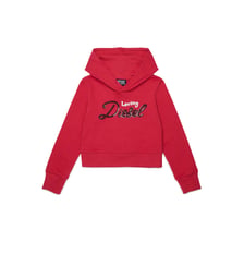 Sweat à capuche avec logo Diesel Kids