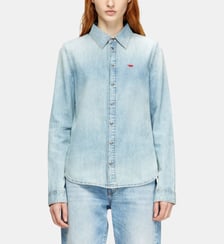 Chemise en denim avec logo brodé Diesel