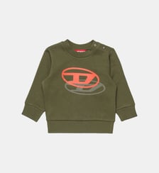 Sweat-shirt à col rond avec logo Diesel Kids