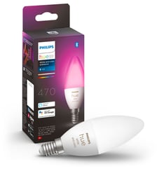 Ampoule LED connectée E14 White&Color Ambiance Flamme Philips Hue