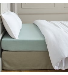 Drap Housse  100% coton uni à effet chiné Madura